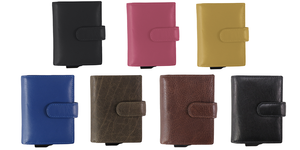 Cartera Delgada de Cuero Genuino con Clip para Dinero de Aluminio Personalizado, Tarjetero Abierto Unisex, Porta Tarjetas de Crédito, Diseño Corto y Moderno, Anti-Robo - Product Image 6