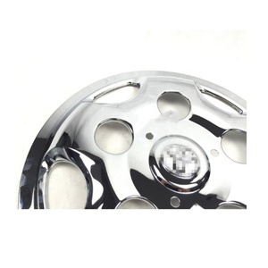 HIACE HOME use <span class=keywords><strong>para</strong></span> Toyota Coaster GOLDEN DRAGON Kast mini bus Cubierta de rueda de acero inoxidable con <span class=keywords><strong>tapacubos</strong></span> estándar nuevo 17,5 pulgadas - Product Image 3