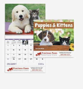Calendari Personalizzati a Spirale 2027 con Cuccioli e Gattini, Logo Personalizzato, Regalo Promozionale, Qualità Premium all'Ingrosso - Product Image 4