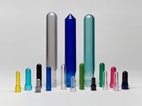 Préformes en résine PET de qualité alimentaire haute transparence moulées par injection, bouteilles multi-tailles pour boissons et huiles, gravure de logo personnalisée disponible