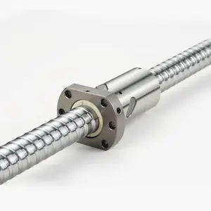 C5 and C7 grade 80mm Diameter 10mm and 20mm SFU8010 SFU8020 Lead Ball Nut Linear Motion Ball Screw For CNC Machine Tool
