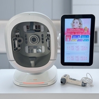 Analyseur de peau professionnel K33 AI à 3 caméras, 270 degrés, scanner complet du visage avec objectif microscope pour les soins du visage et du cuir chevelu