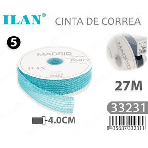 Cinta Tejida Ilan de 4.0 cm x 27 m, Color Azul Madrid - Product Image 3