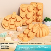 Moule en Silicone 3D Thanksgiving Feuilles d'Érable Automne Glandes Citrouille pour Gâteaux Chocolat Pâtisserie Gummy Décoration Cupcakes