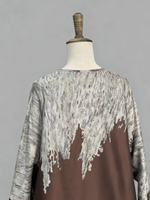 Abaya musulmane 2026 en tissu jacquard floral TAFFETA, vêtement islamique de luxe, design à panneaux, excellent tombé et fluidité