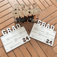 MDFSUB Cadre photo à sublimation 5mm Grad & 2024 Plaques de graduation à sublimation Cadre photo MDF Grad & 24
