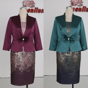 Costumes deux pièces grande taille pour la mère de la mariée, tenues de cérémonie pour femmes, costumes de cérémonie de haute qualité, robe de cérémonie élégante pour femmes - Product Image 2
