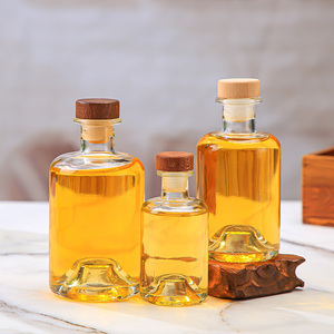 En stock bouteille en verre <span class=keywords><strong>cidre</strong></span> vodka liqueur jus whisky bière verre bouteille de vin emballage vide 100ml 250ml 375ml 500ml 750ml - Product Image 1