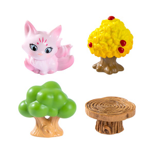 Mesas, sillas, bancos, figuras de zorros pequeños, accesorios decorativos para paisajismo de jardín, miniaturas de micro-terrenos, estilo retro Weij - Product Image 5