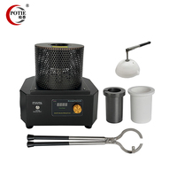 Fourneau de fusion d'or miniature de 500 g, 220 V, fourneau électrique sans contrôle de température pour la fabrication de bijoux en métal précieux