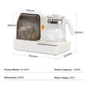 Chauffe-biberon <span class=keywords><strong>électrique</strong></span> <span class=keywords><strong>stérilisateur</strong></span> de qualité supérieure 220V grande capacité 1,3L 800W blanc - Product Image 5