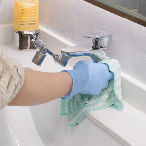 Gants jetables personnalisables sans latex, sans poudre, sans silicone, en nitrile texturé 4 mil pour le service alimentaire - Product Image 4