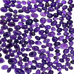 FAIJAN GEMS Natural <b>Amethyst</b> Loose Gemstone Cabochons Polished Mix Shapes Customizable Sizes Jewelry Making Third Party - Product Image 1