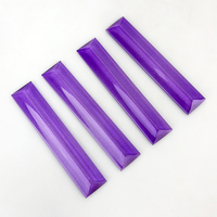 Pièces de lustre de couleur violette, prismes en cristal de forme rectangulaire MH-12052