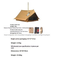 Tente de camping gonflable pop-up, une chambre, 2-en-1, auvent portable, ensemble complet, isolée thermiquement, quatre saisons, imperméable, tissu Oxford