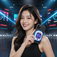 Penyangga Kipas Pendingin Ponsel F25, Klip Manual, Dudukan Ponsel untuk Streaming E-Sports