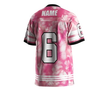 Chemise de maillot d'entraînement en polyester court de haute qualité Séchage rapide Joueur de football américain Streetwear T-shirt en maille d'équipe extérieure - Product Image 2