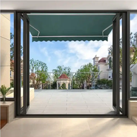Meilleur prix 10x20 pieds 20x40 pieds Grande pergola de jardin en aluminium Auvent rétractable extérieur Auvent de balcon Auvent de toit