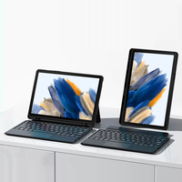 Casing Keyboard untuk Samsung Tab S7 S8 PLUS S7FE 12.4 A8 X205 A7 T500 S6 Lite penutup magnetik Keyboard dengan tempat pensil