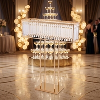 Accessoires de mariage exclusifs transfrontaliers JHMJ Modèle 1065 – Décorations hôtelières en fil métallique style américain avec accents dorés électroplaqués