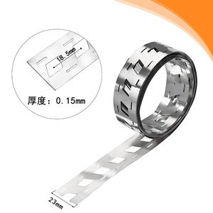 Bande d'acier nickelée à biseau décalé pour packs de batteries au lithium 18650, languette de connexion perforée nickelée - Product Image 6