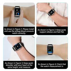 ساعة ذكية أنيقة للبيع بالجملة من AMOLED لمراقبة الصحة ساعة مراقبة ضغط الدم Montre Connecte ECG مع - Product Image 4