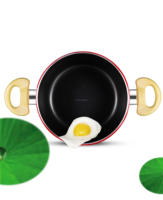 Ensemble de casseroles en aluminium antiadhésif au design moderne en forme de tomate, ustensiles de cuisine multifonctionnels, pot à fruits en métal, poêle à frire pour la cuisine à domicile