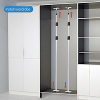 Perche télescopique de support réglable en aluminium robuste de 4 m, écologique, pour travaux de levage à grande portée