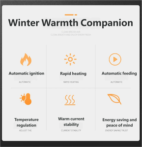 Práctica <span class=keywords><strong>Chimenea</strong></span> de <span class=keywords><strong>Pellets</strong></span> de Acero Independiente con Control Remoto para Calefacción de <span class=keywords><strong>Piso</strong></span> en Hoteles y Villas - Product Image 3