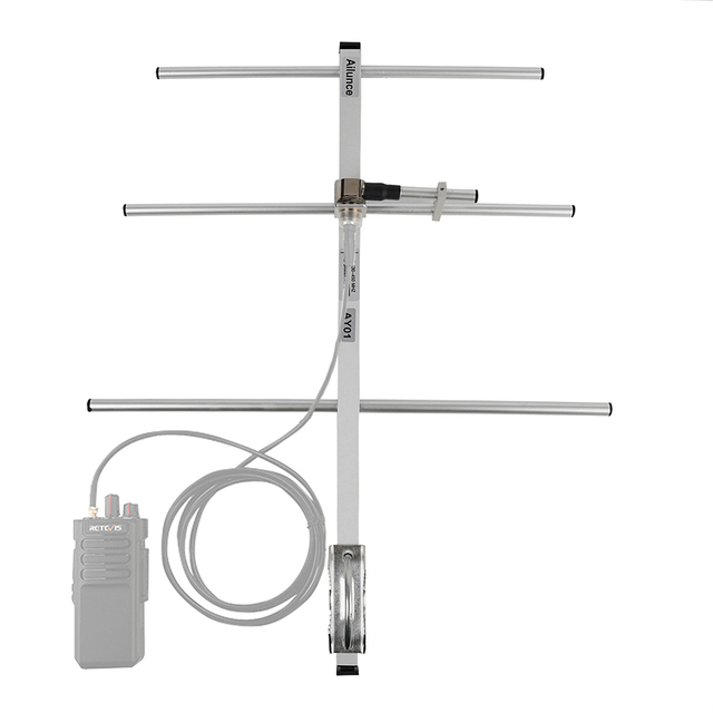 Ailunce AY04 High Gain Ham Radio Yagi Antenna SL16-K VHF/UHF Walkie Talkie Yagi Uda Antenna Two-way Radio Repeater