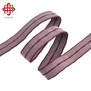 Fabricant de vêtements en tricot de polyester avec trou de bouton coloré bande élastique sangle flexible pour pantalons vêtements