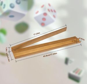 4 क्लासिक अमेरिकी महाजोंग रैक प्राकृतिक लकड़ी के रंग चुंबकीय पुशर 45.8 सेमी लंबाई के कमरे के कार्यालय के लिए - Product Image 4