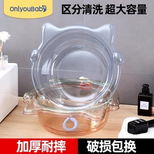 Baby Guard Town Baby Wash Basin 32cm <b>Foldable</b> Hanging Plastic Basin For Kids <b>Bathing</b> - Product Image 3