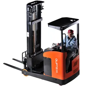 Truk panjang Forklift truk agv palet Stacker elektrik Forklift 2 ton Stacker Forklift mencapai truk lorong sempit