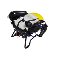 Drone de pulvérisation agricole hybride télécommandé, capacité 16L en fibre de carbone, 8 buses haute pression, prêt à voler