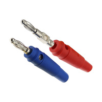 Prise banane 4 mm avec gaine en caoutchouc souple, sans soudure, type lanterne, haute élasticité, pour sonde multimètre