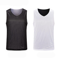 Camisetas sin mangas de poliéster sublimadas personalizadas para hombre, chalecos, camisetas cortas de baloncesto, uniformes de malla reversibles para entrenamiento de fútbol