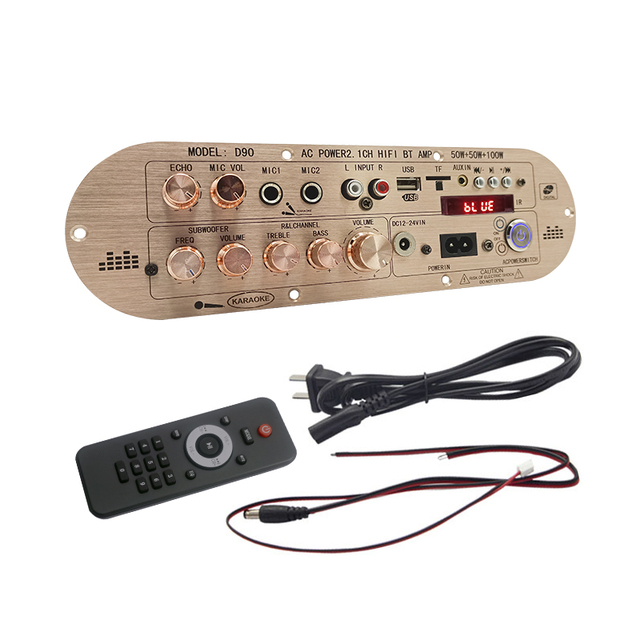 2.1 Channel Digital Amp Board D90 Adjustable Bass 200W Power Amplifier Karaoke Portable Wireless Audio Video Accessories for