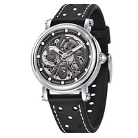 Jam Tangan Pria BENYAR 5202 Otomatis Mekanik Bisnis Mewah Tali Kulit Tahan Air Sport