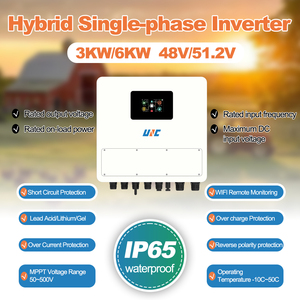 Inversor Solar Híbrido Monofásico UNC de 6kW 3kVA, 2MPPT, Onda Sinusoidal Pura, 520V, Conexión a Red/Fuera de Red, Bajo Voltaje, IP65, 50Hz/60Hz, Control por WiFi y Aplicación - Product Image 3