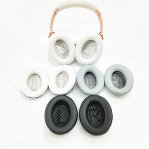 Coussinets en cuir protéiné pour casque <span class=keywords><strong>Bose</strong></span>, coussinets d'oreille de remplacement pour <span class=keywords><strong>Bose</strong></span> <span class=keywords><strong>QuietComfort</strong></span> 15 QC15 QC25 QC2 QC35 - Product Image 1