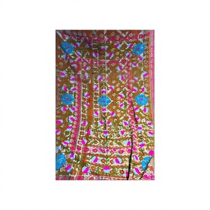 Vintage Kantha Suzani Embroidered Cotton Square <b>Shawl</b> Handcrafted Lightweight Traditional Floral <b>Wrap</b> Daily Use - Product Image 5