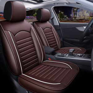 Cojín de asiento de coche de cuero universal para cuatro estaciones, antiarañazos, duradero, inodoro, conjunto completo, funda de asiento de coche, accesorios para coche - Product Image 4