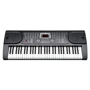 Piano digital con pantalla y teclado electrónico, instrumentos de música, 61 teclas, MK-2089, 12 canciones de demostración