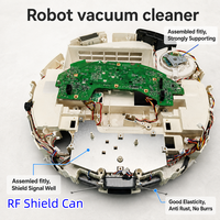 Boîtier de blindage micro-personnalisé en acier inoxydable, pièces miniatures de précision en métal estampé montées sur PCB pour robot de balayage