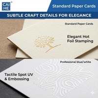 Tarjetas de Visita Personalizadas de PVC Ecológicas e Impermeables, con Estampado en Caliente con Lámina Dorada, Impresión Digital, Cartón Grueso Esmerilado