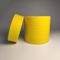 Ruban de masquage en caoutchouc naturel de qualité supérieure jaune diamant 36 mm à bonne adhérence pour la peinture automobile