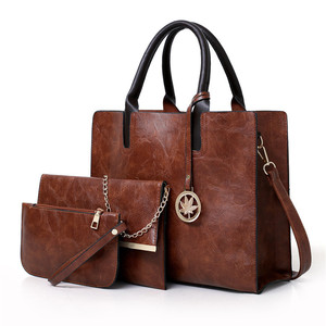 Bolsos y Carteras Clásicos Retro de Gran Capacidad para Mujer 2025, Venta al por Mayor, Juego de Tres Piezas con Cartera, Bolso Tote y Bolso de Hombro - Product Image 1