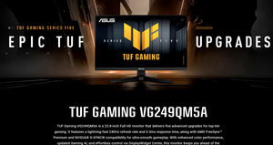 Moniteur de jeu ASUS TUF Gaming VG249QM5A 23,8 pouces FHD Fast IPS 240 Hz 0,3 ms FreeSync Premium/G-Sync compatible - Product Image 5