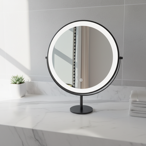 Espejo de Maquillaje <span class=keywords><strong>ECOLIVING</strong></span> con Luces LED Inteligentes Táctiles Regulables, Estilo Art Deco, Forma de Nube Irregular, Material Flotante - Product Image 6